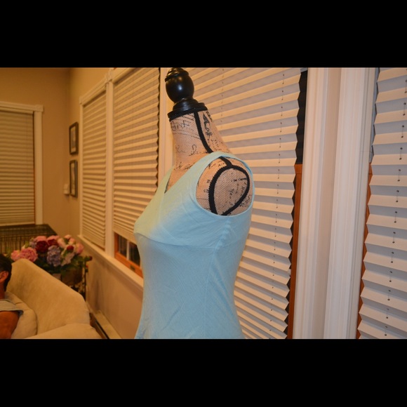 EUC Hype Baby Blue Tank Top Faux Wrap Dress - Picture 7 of 8